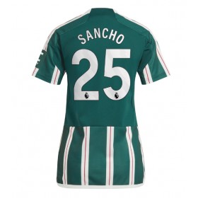 Manchester United Jadon Sancho #25 Borta Kläder Dam 2023-24 Kortärmad